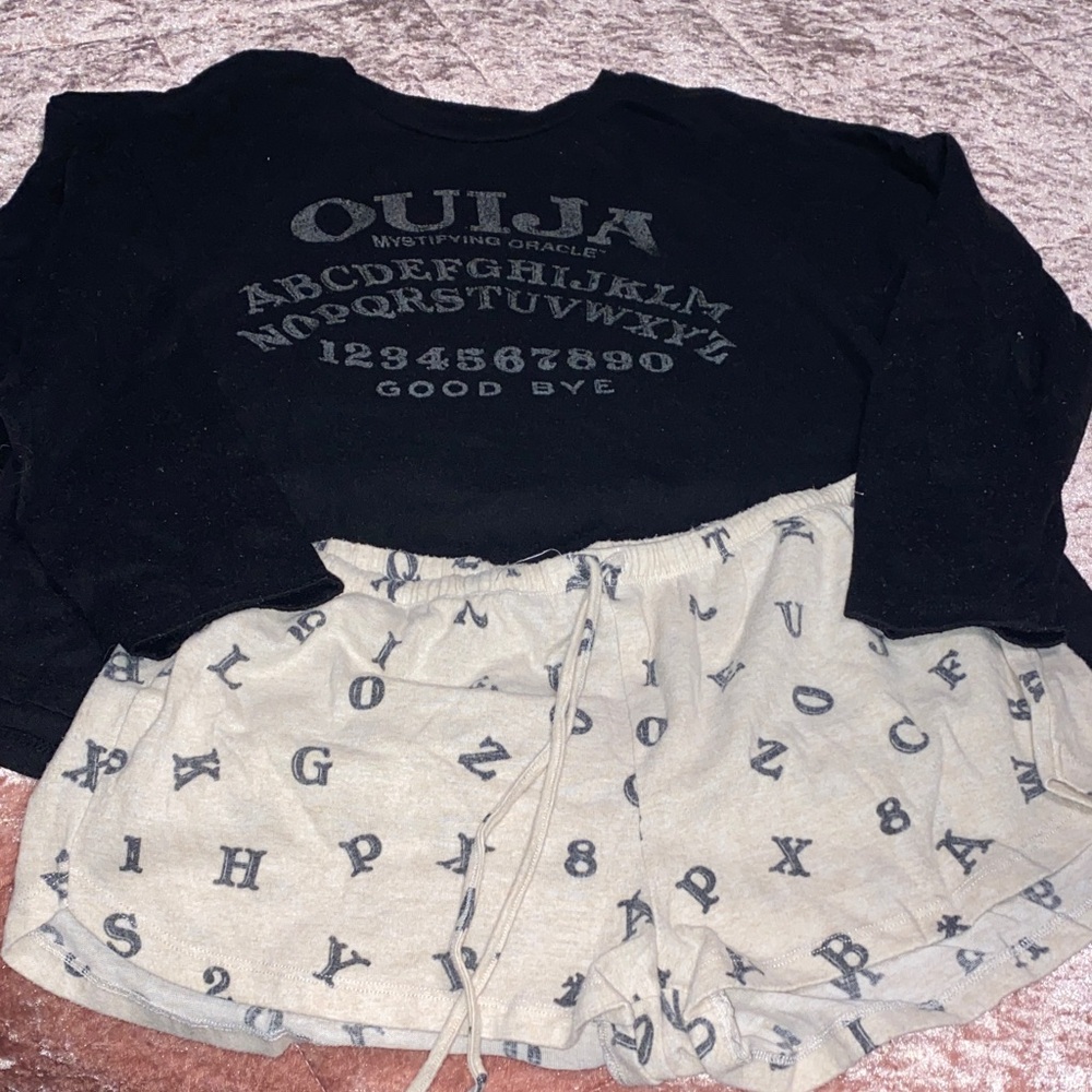 Ouija Board Flannel Pajamas large